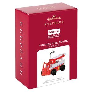 New! Fisher Price Fire Engine Toy Hallmark Keepsake Christmas Ornament 2021